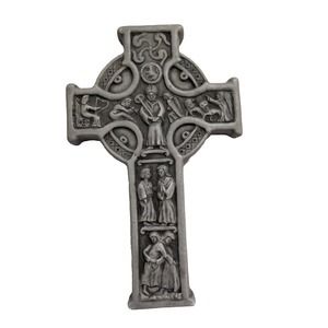 Celtic Cross 9.75" Wall Hanging Ceramic Christian Religious